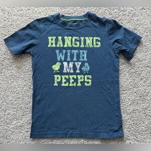 Carter's Navy Blue Short Sleeve Tee with Lime & Light Blue Graphic